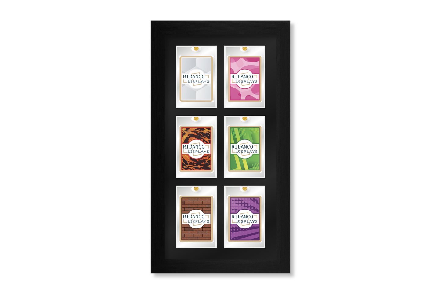 6 (3 rows of 2) Magnetic (One-Touch) Cases Frame | Black