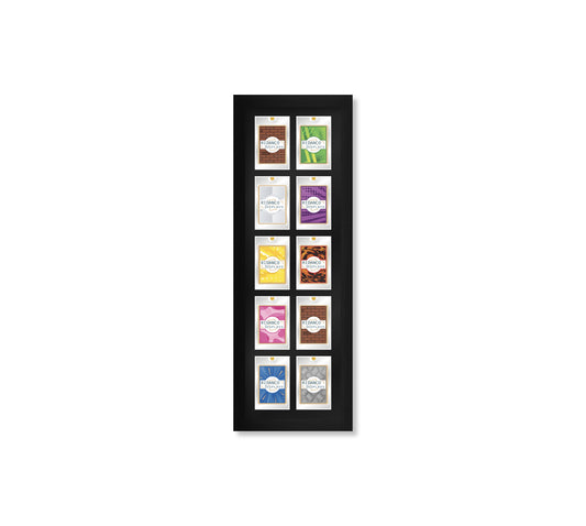 10 (5 rows of 2) Magnetic (One-Touch) Cases Frame | Black