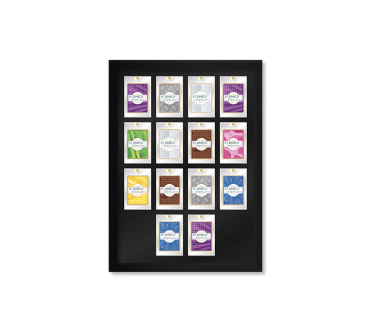 14 (4,4,4,2 / 2,4,4,4) Magnetic (One-Touch) Cases Frame | Black