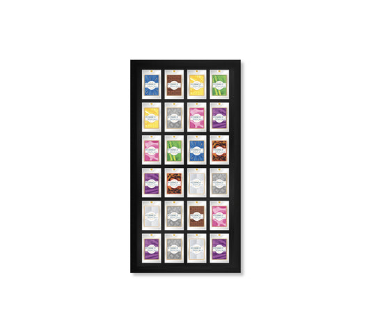 24 (4x6) Magnetic (One-Touch) Cases Frame | Black