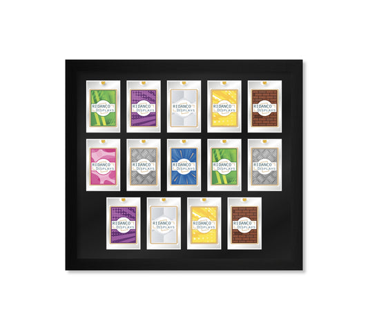 14 (5+5+4 / 4+5+5) Magnetic (One-Touch) Cases Frame | Black