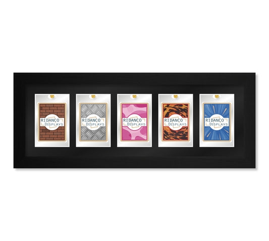 5 (1x5 Layout) Magnetic (One-Touch) Cases Frame | Black