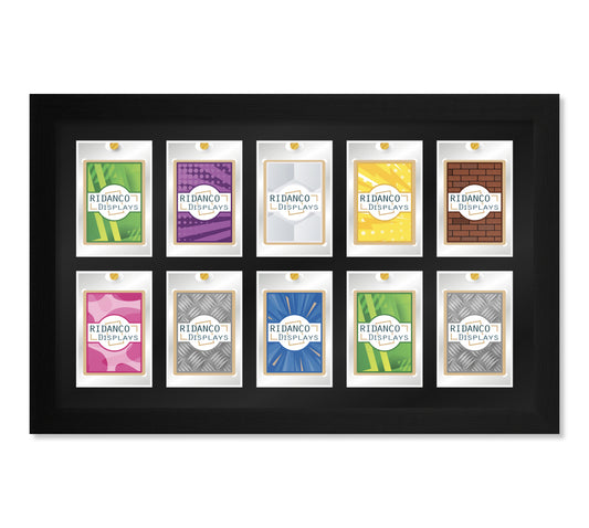 10 (2 rows of 5) Magnetic (One-Touch) Cases Frame | Black