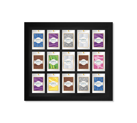 15 (3 rows of 5) Magnetic (One-Touch) Cases Frame | Black