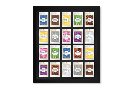 20 (4 rows of 5) Magnetic (One-Touch) Cases Frame | Black