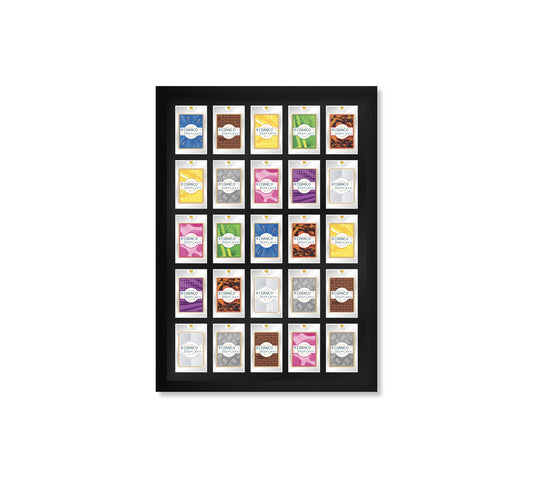 25 (5x5) Magnetic (One-Touch) Cases Frame | Black