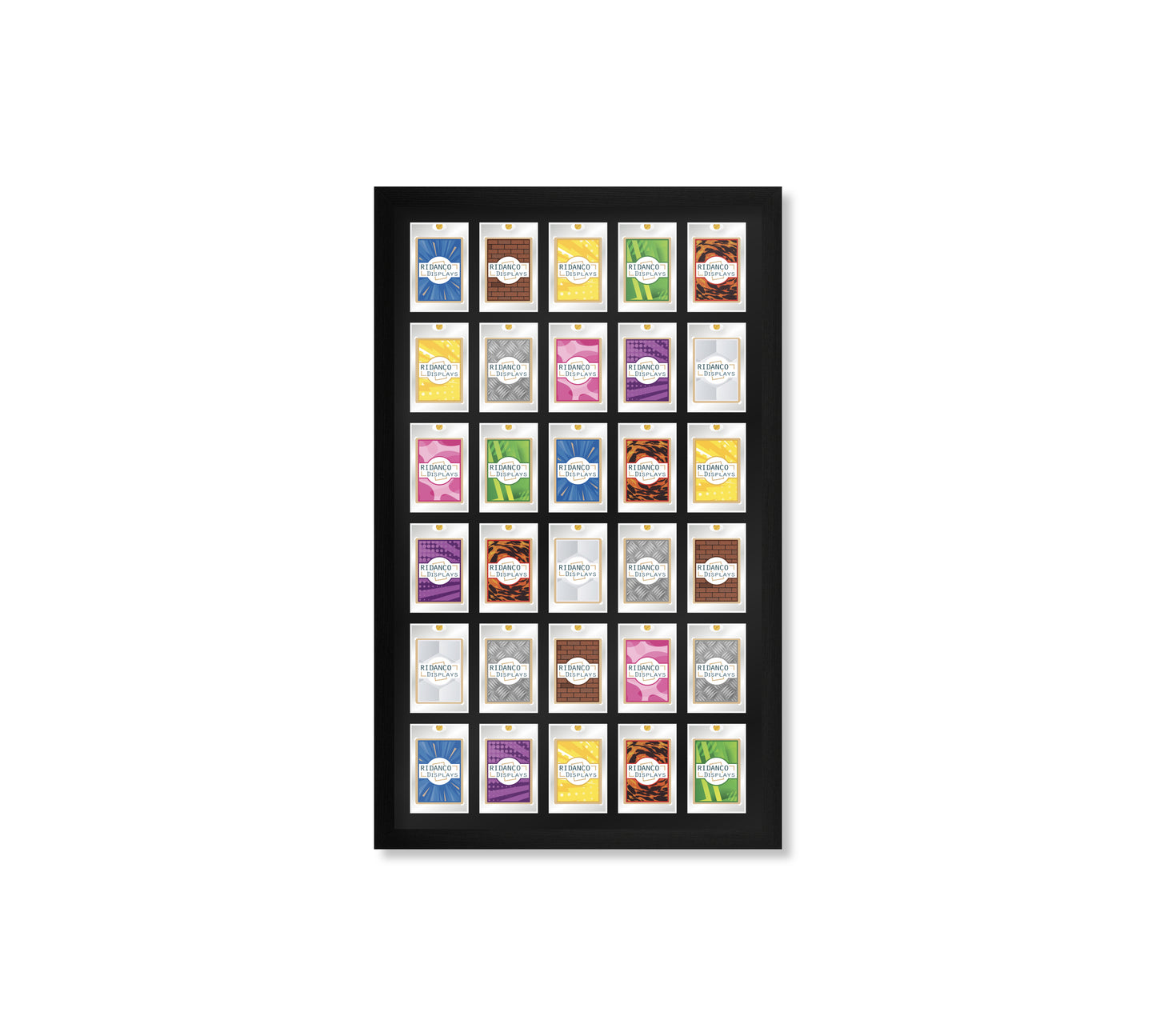 30 (5x6) Magnetic (One-Touch) Cases Frame | Black