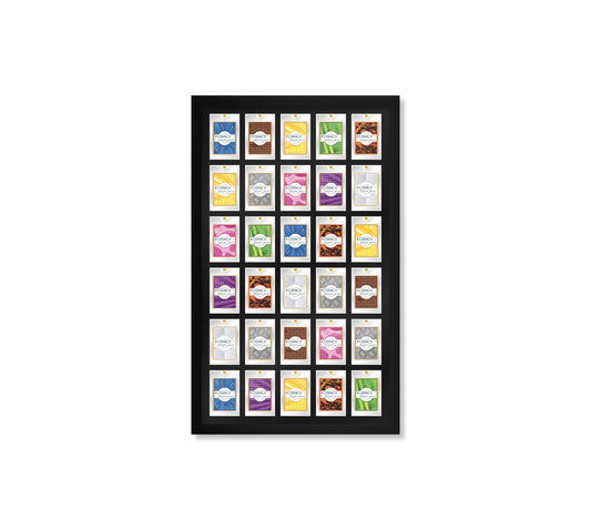 30 (5x6) Magnetic (One-Touch) Cases Frame | Black