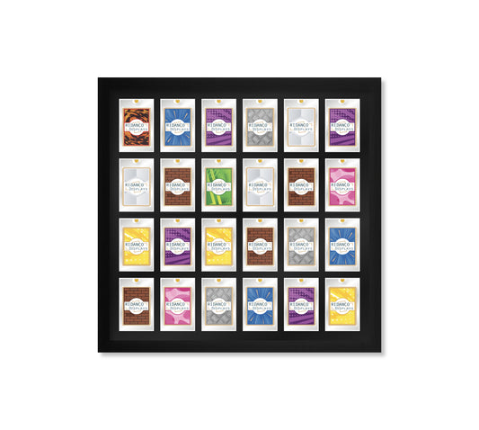 24 (6x4) Magnetic (One-Touch) Cases Frame | Black