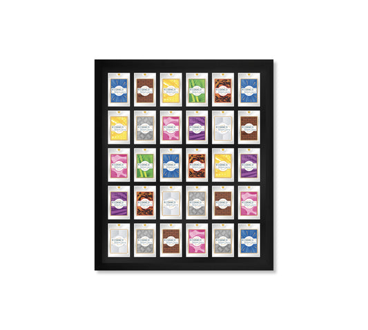 30 (6x5) Magnetic (One-Touch) Cases Frame | Black