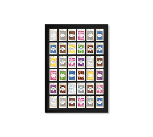 36 (6x6) Magnetic (One-Touch) Cases Frame | Black