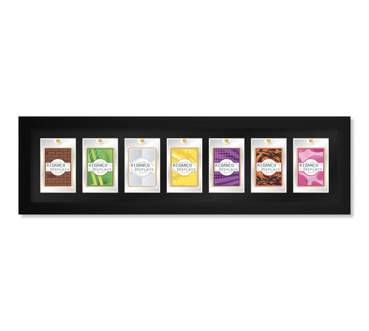 7 (1 row of 7) Magnetic (One-Touch) Cases Frame | Black