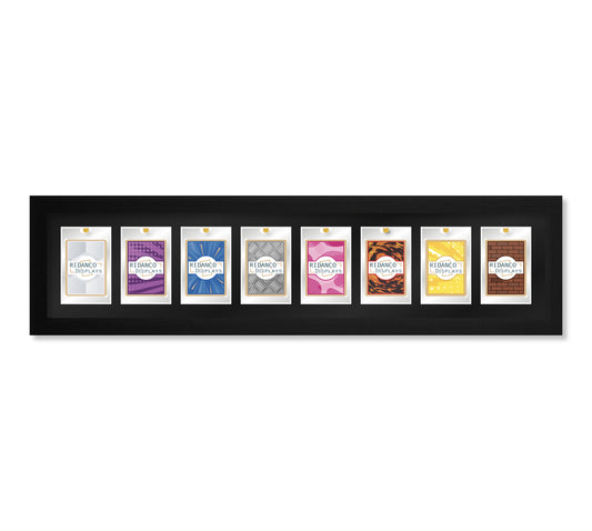 8 (1 row of 8) Magnetic (One-Touch) Cases Frame | Black