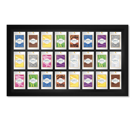 24 (8x3) Magnetic (One-Touch) Cases Frame | Black