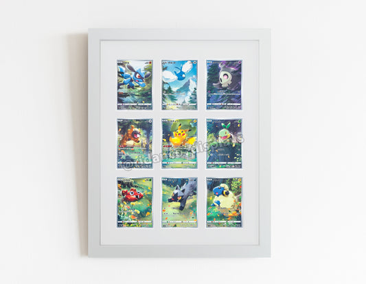 9 Raw Trading Card Display Frame | White, 22x22mm