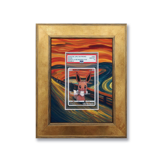 Eevee Scream Munch Promo 1 Graded Card Slab Frame | 33x30mm 'Showpiece'