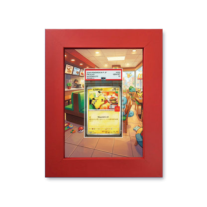 Macdonalds Pikachu Print 1 Graded Card Slab Frame | 33x30mm 'Showpiece'