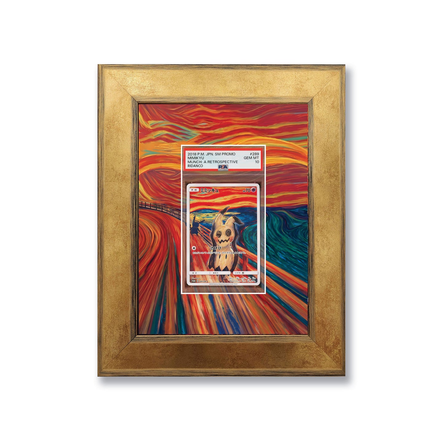 Mimikyu Scream Munch Promo 1 Graded Card Slab Frame | 33x30mm 'Showpiece'