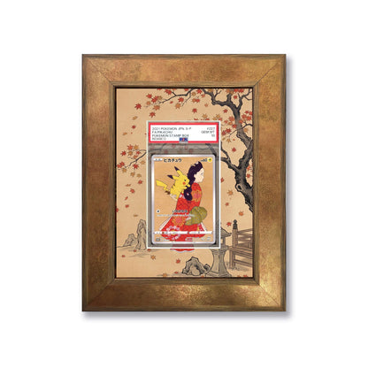 Stamp Box Pikachu Print 1 Graded Card Slab Frame | 33x30mm 'Showpiece'