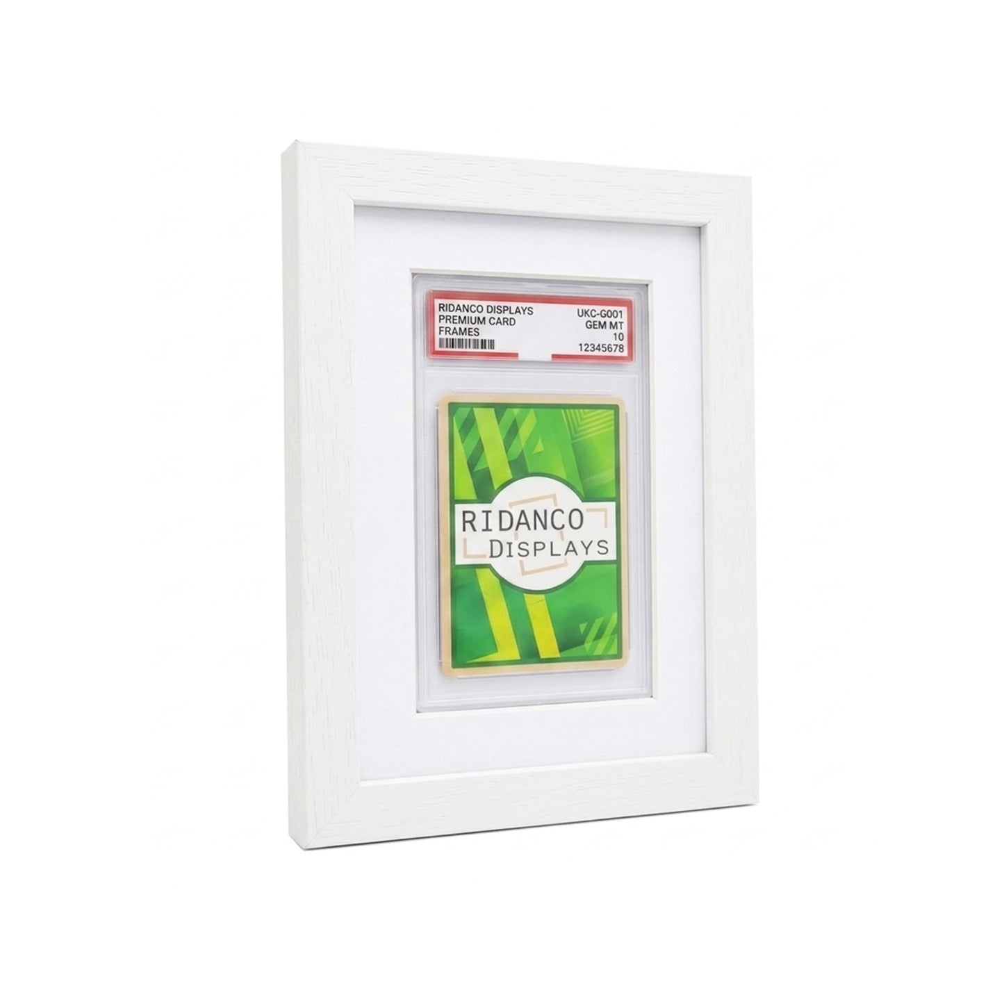 1 Graded Card Slab Frame | White | Ridanco Core
