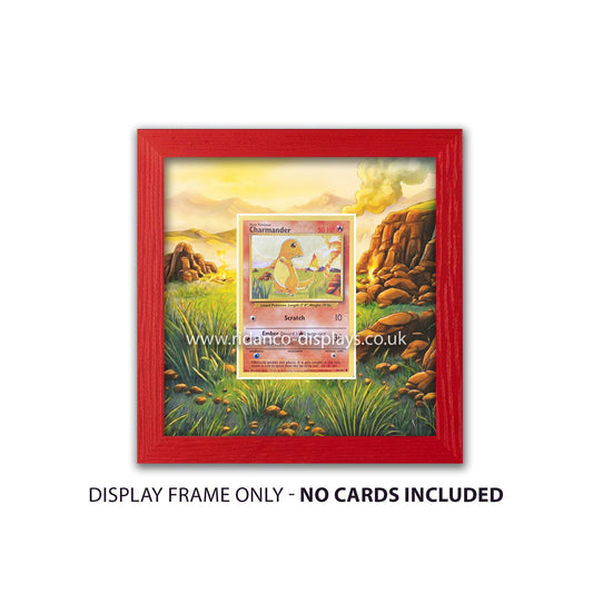 Base Set Charmander Raw Card Frame | 20mm 'Showpiece Raw'