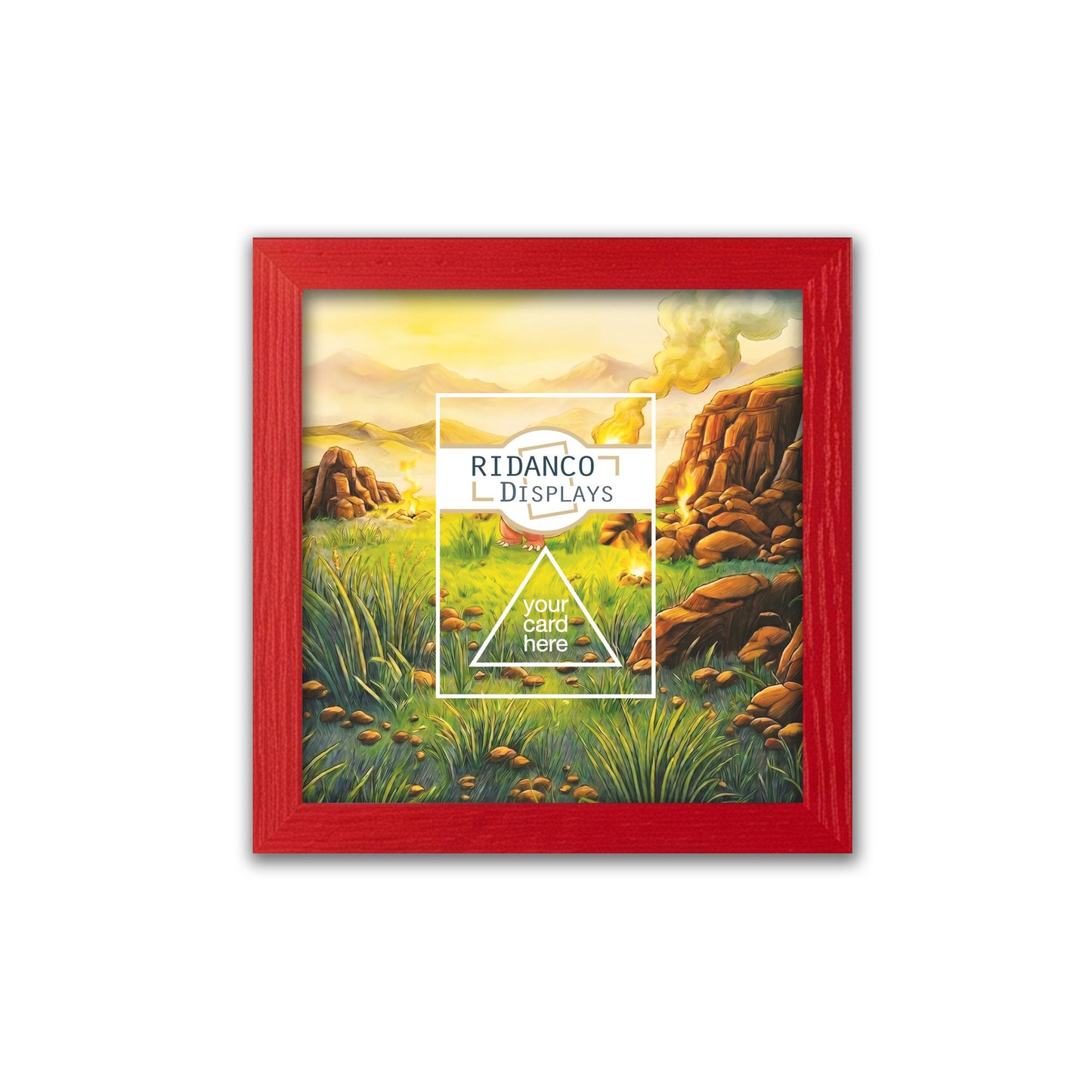 Base Set Charmander Raw Card Frame | 20mm 'Showpiece Raw'