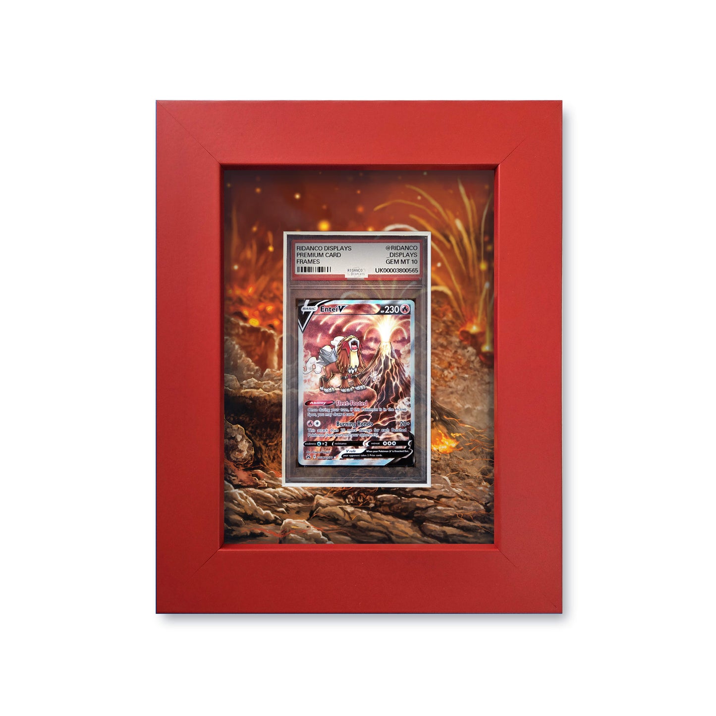 Entei CZ Print 1 Graded Card Slab Frame | 33x30mm 'Showpiece'