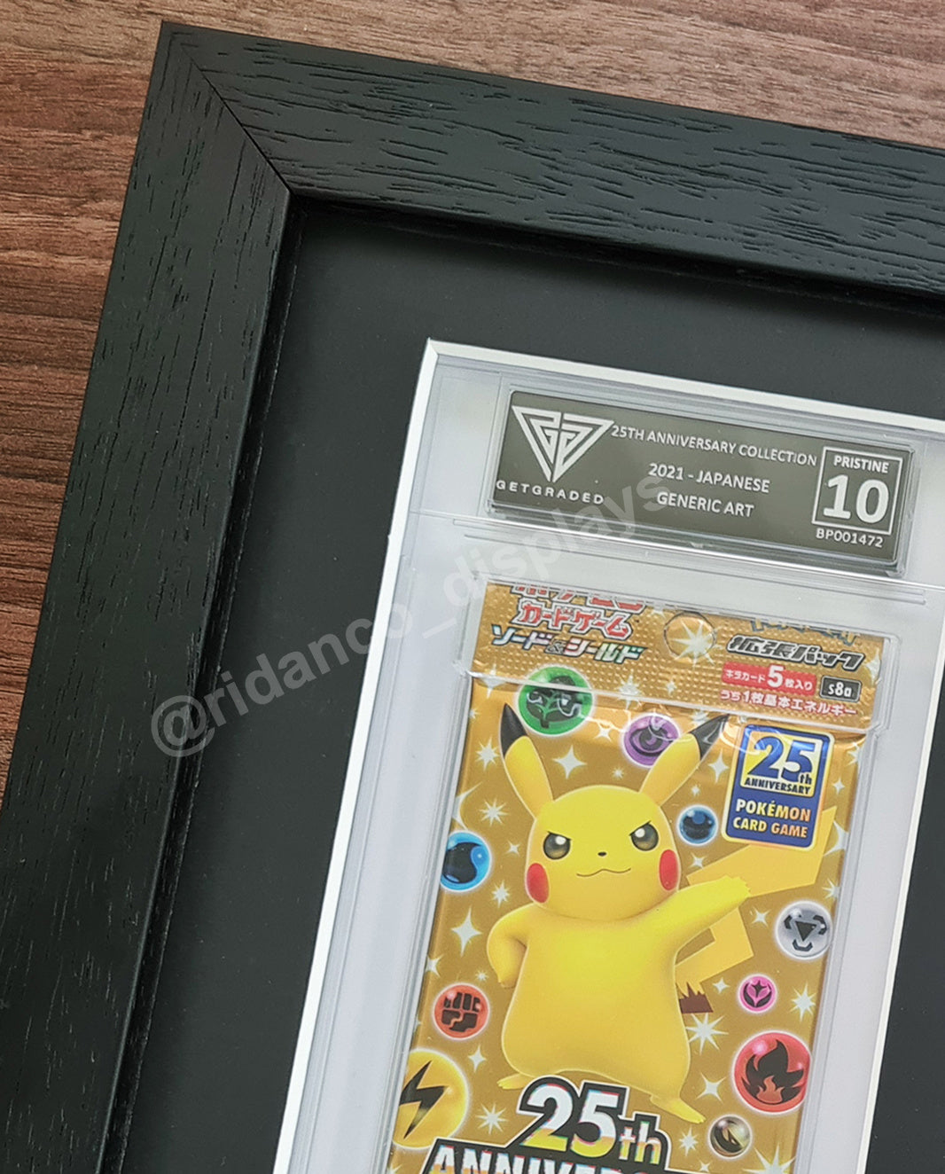 1 Graded Booster Pack Display Frame | Black, 21x32mm