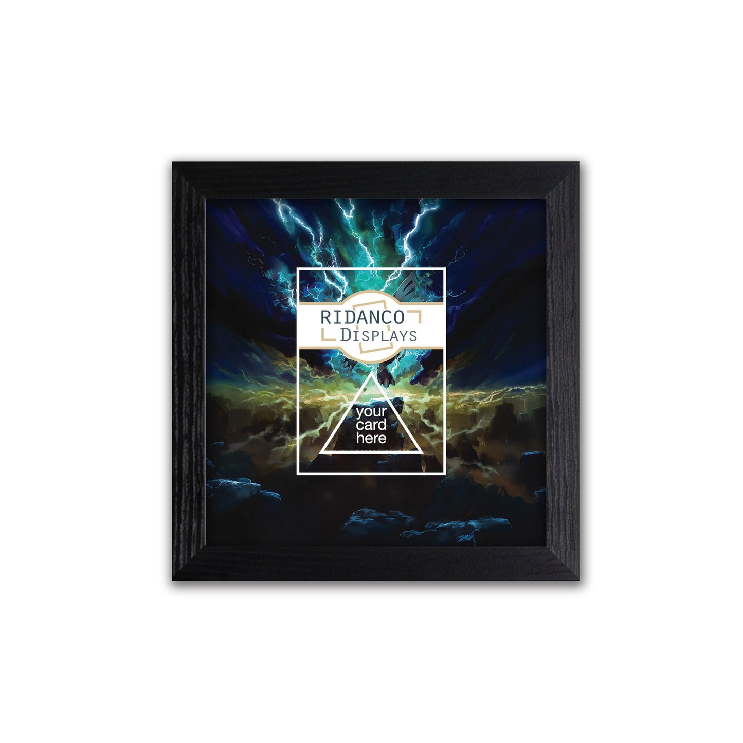Zekrom Ex Raw Card Frame | 20mm 'Showpiece Raw'