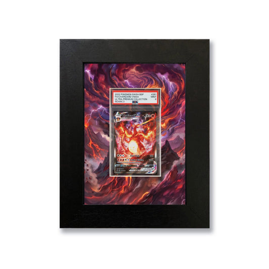 Charizard Vmax UPC Print 1 Graded Card Slab Frame | 33x30mm 'Showpiece'