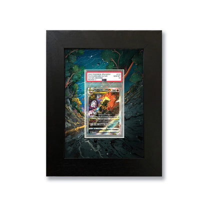 Charizard Vstar Print 1 Graded Card Slab Frame | 33x30mm 'Showpiece'