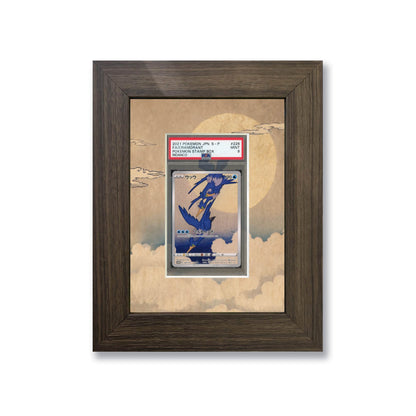 Stamp Box Cramorant Print 1 Graded Card Slab Frame | 33x30mm 'Showpiece'