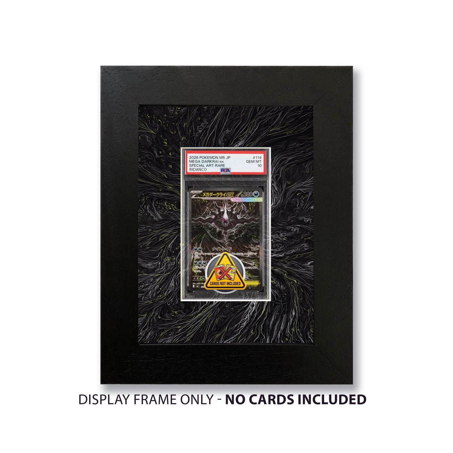 Mega Darkrai Ex Print 1 Graded Card Slab Frame | 33x30mm 'Showpiece'