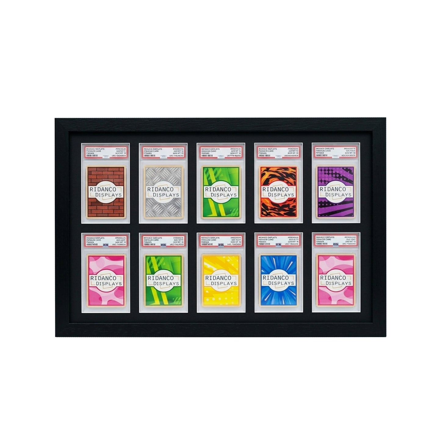 10 Graded Card Slab Frame | Black | Ridanco Core