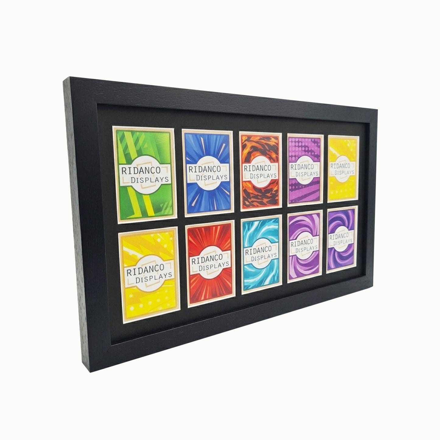 10 Raw Trading Card Display Frame | Black | Ridanco Core