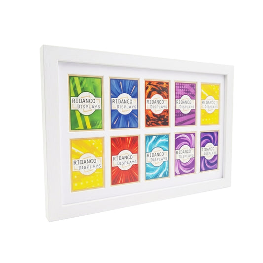 10 Raw Trading Card Display Frame | White | Ridanco Core