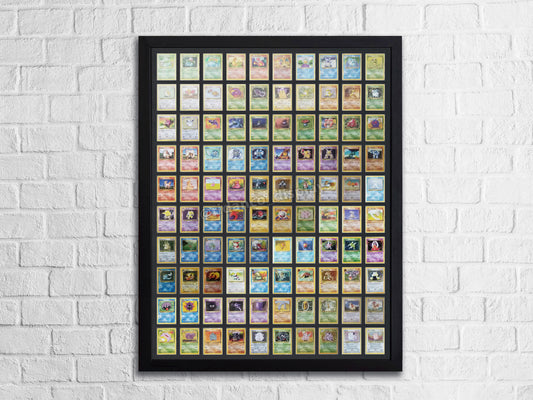 100 Raw Trading Card Display Frame | Black, 39x29mm