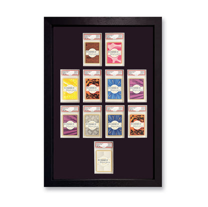 11 Graded Card (4-4-2 Formation) Slab Frame Frame | Various Colours