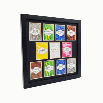 11 (4,3,4) Raw Trading Card Display Frame | Black | Ridanco Core