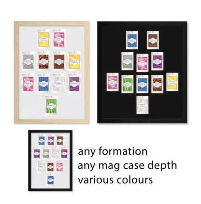 11 Magnetic (One Touch) Cases Display Frame | Standard Mount | Various Colours