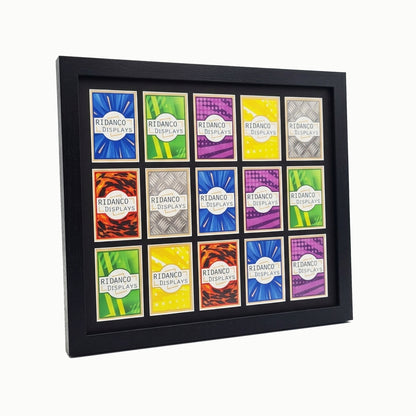 15 (5x3) Raw Trading Card Display Frame | Black | Ridanco Core