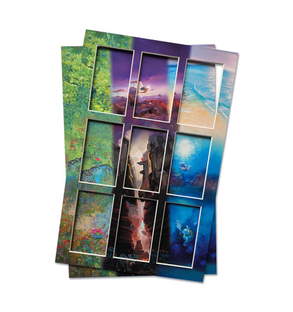 Pokemon 151 Evo Line Print 9 Slab Frame