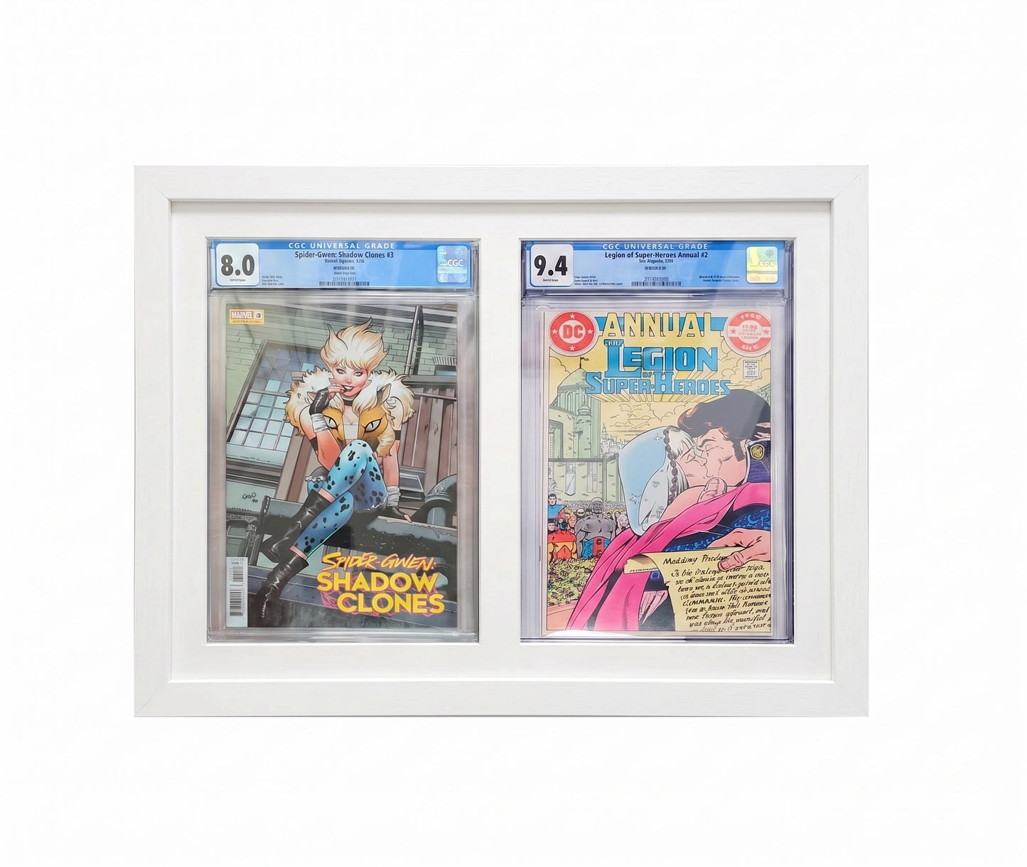 2 CGC Graded Comic Book Frame | White, 23x35mm