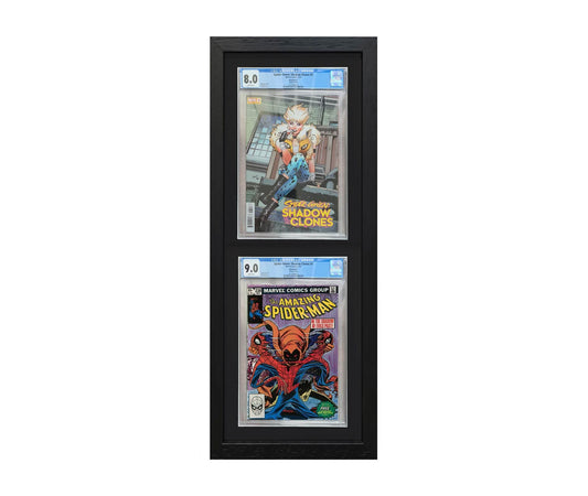 2 (2x1) CGC Graded Comic Book Frame | Black, 23x35mm