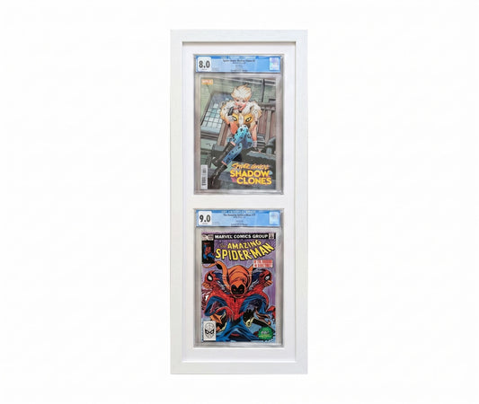 2 (2x1) CGC Graded Comic Book Frame | White, 23x35mm
