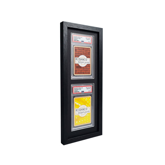 2 'Portrait' Graded Card Slab Frame | Black | Ridanco Core