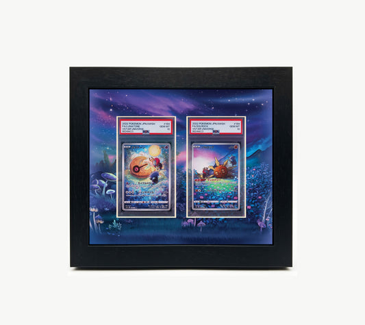 Pokemon Solrock and Lunatone VStar Universe/Crown Zenith Print 2 Slab Frame
