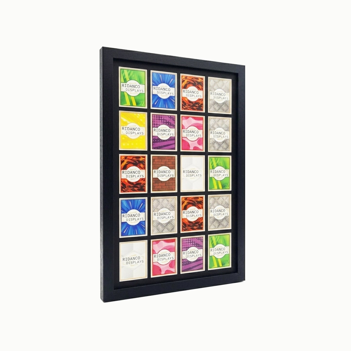 20 (4x5) Raw Trading Card Display Frame | Black | Ridanco Core