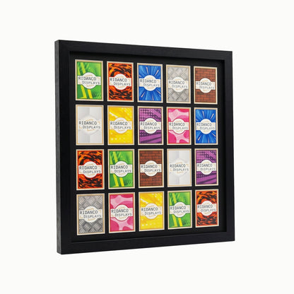 20 (5x4) Raw Trading Card Display Frame | Black | Ridanco Core