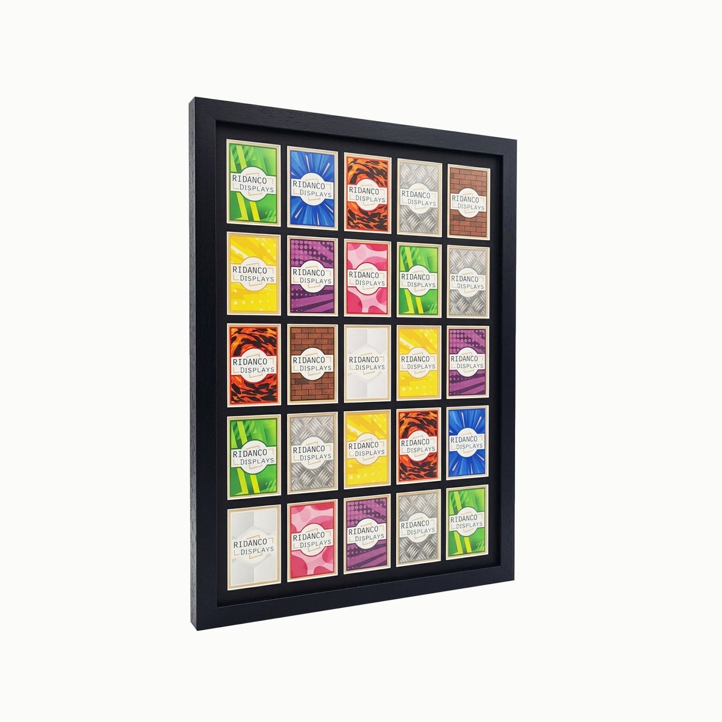 25 Raw Trading Card Display Frame | Black | Ridanco Core